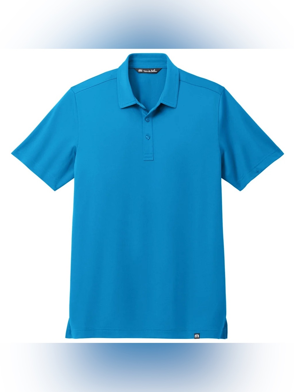 TravisMathew Men's Classic Blue Cabana Solid Polo